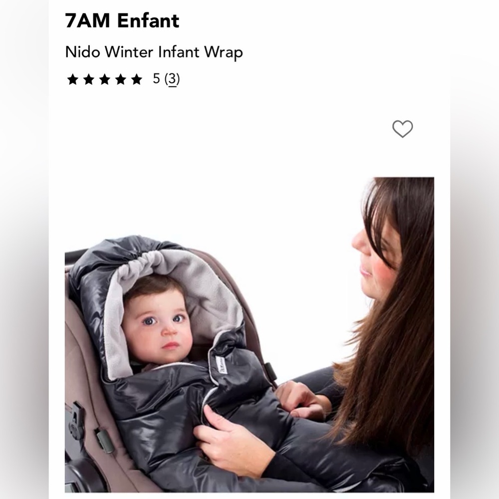 NWT 7am Enfant Nido Infant Car Sear and Bassinet Wrap